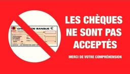 Chèques Non Acceptés